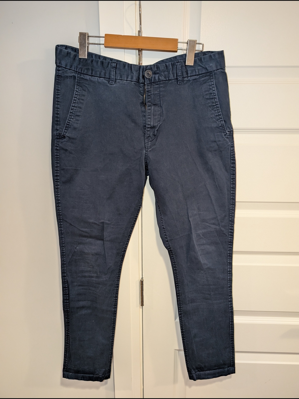 H&M Dark Navy Slim Chino Pants